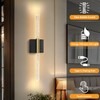 Battery Operated Wall Sconces Set of 2, 28in Rechargeable Wireless