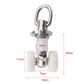PETSOLA Pack of 20 aluminium alloy curtain rollers