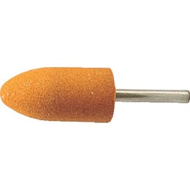 TRUSCO MO-582P Whetstone with Shaft WA Bullet Type Diameter 0.7 x Width 1.5 x Shaft 6#60 Pack of 5