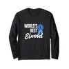 World's Best Elwood Name Personalisiertes Langarmshirt