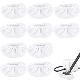 Large Bonnet(Rectangle) Steam Mop Pads Compatible with Dupray Steam Cleaners etc for The Rectanglular Brush Tool - Reusable Washable Steam Microfiber Cloth Accessories - 10 Pack