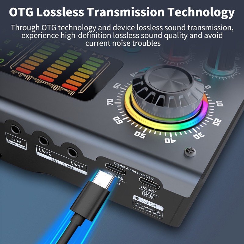 Multi-function Mixer Portable Digital Sound Card BT USB Mixing Console