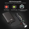 Hoxida Rechargeable Flashlight(Battery Included), Magnetic LED Flashlight with COB sidelight,