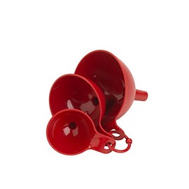 Goodcook Good Cook 3-Piece Plastic Funnel Set Kitchen Tool, Small, Red