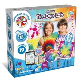 Science4you Fashion Design - Tie Dye Kit for Children with 12 Activities, Tie Dye & Fashion Craft Kits, STEM Toys and Tie Dye Toy, Educational Toy Gifts for Children 6 7 8 9+