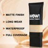 Apooliy 2pcs Matte Liquid Foundation,Full Coverage,Flawless Makeup, Minimizes Pores,Lightweight, 24Hr