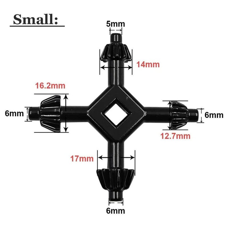 Bestgle 2Pcs Ways Drill Press Chuck Keys Combination for Drill