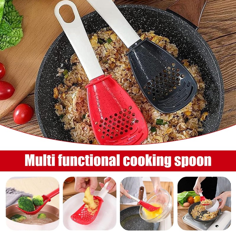 RVSWIHFA 2Pcs Multifunctional Cooking Spoon - Versatile Kitchen Utensil for