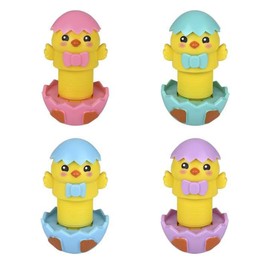 Easter Chick Fidget Pop Tubes Fidget Toys for Kids - Forest & Twelfth 7-Inch Stretchy Toys for Use as Sensory Toys for Toddlers, Stocking Stuffers, and Stress Relief Toys for Kids (Set of 4)