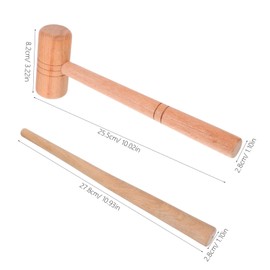 BUGUUYO Wood Jewelry Hammer with Rod for Precise Ring Resizing and Repair Portable Tool for Effortlessly Shaping and Expanding Rings