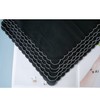 CoCoUSM Handkerchiefs Premium 60s Cotton Embroidery scalloped Hankies Black 6PCS