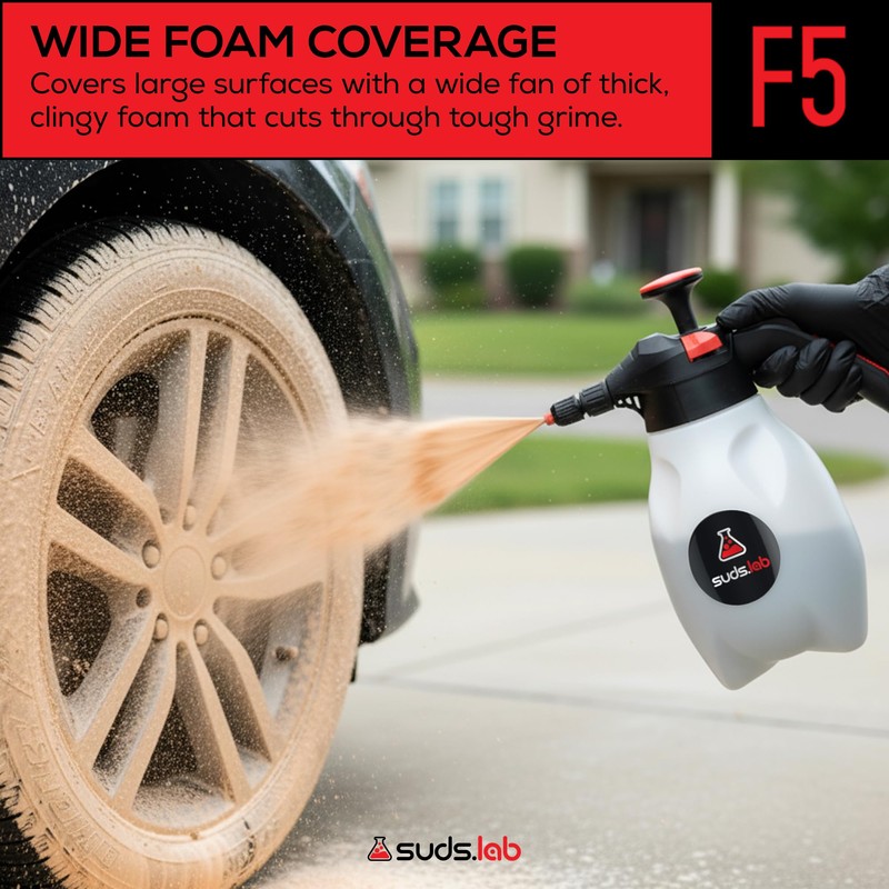 Suds Lab F5 Foam Master - Triple-Action Pump Foam Sprayer
