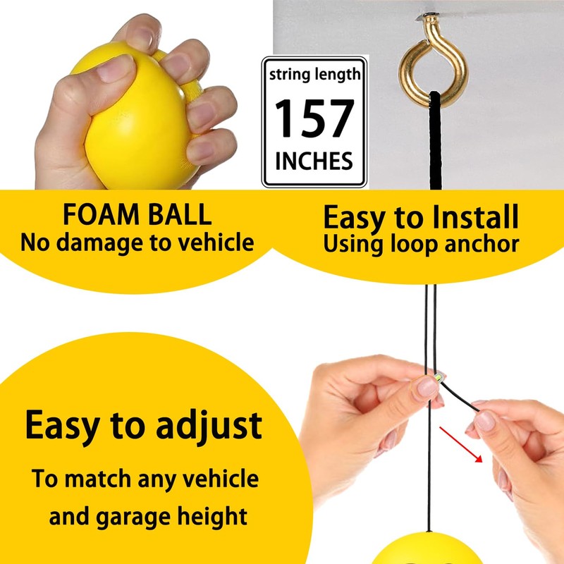YAARHEJ Double Garage Parking Aid-Parking Ball Guide System, Parking Assistant