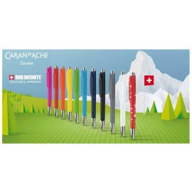 Caran d'Ache 888 Infinite Swiss Made Ballpoint Pen, Night Blue