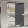 S&Z TOPHAND® 36in x 84in MDF Deep Gray Barn Door