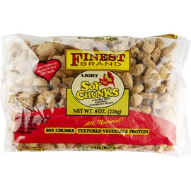 Jamaican Choice Light Soy Chunks, Textured Protein | 8 oz (1-Pack)