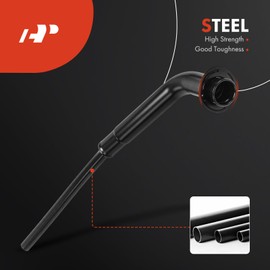 A-Premium Fuel Tank Filler Neck Pipe Hose Compatible with Ford F-150/F-250 1990-1996, F-350 1990-1997, F-250 HD 1997, Gas, with Single Rear Wheel, Replace# E7TZ9034B