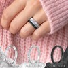 ThunderFit Womens Triangle Diamond Stackable Rings - 12 Rings (8.5-9