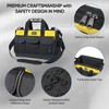 TICONN Tool Bag with Multi-Pockets Wide Mouth Tool Tote with