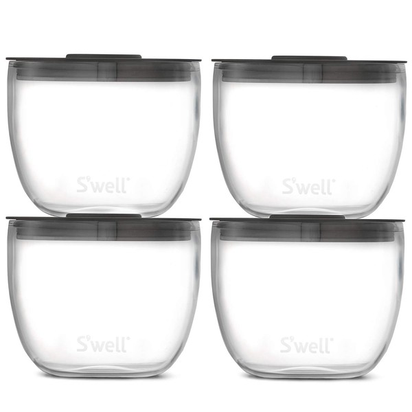 S'well,Tritan Eats 2-in-1 Nesting Food Bowls, 10oz, Clear