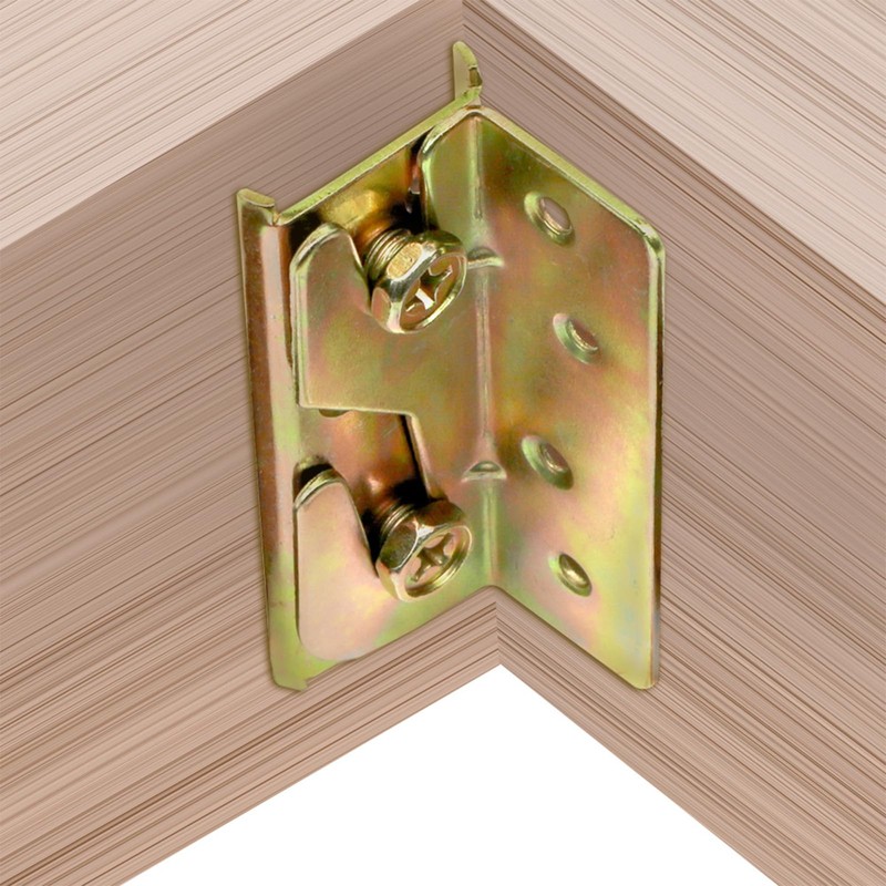 Bed Brackets Corner, 4 Sets Bed Rail Brackets, Heavy Duty