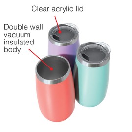 Thermo Flute Vacuum Insulated Flute - 6 oz, Cotton Candy