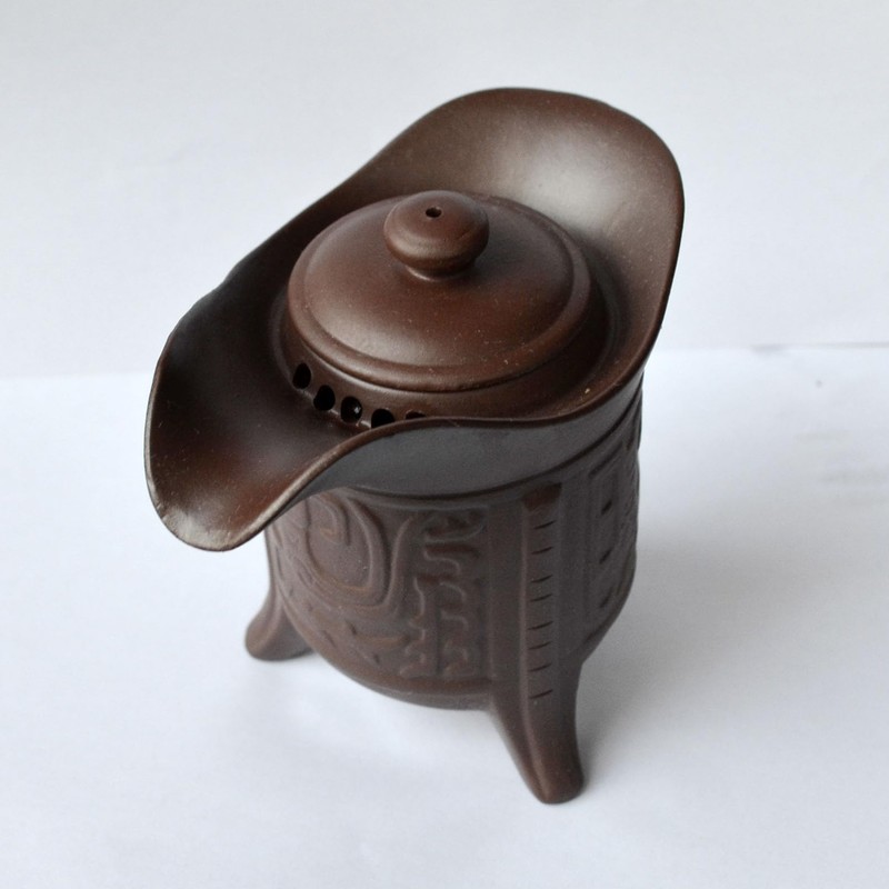 Teapot Chinese Yixing Purple Clay Pot Gongfu cha Traditional Tripod