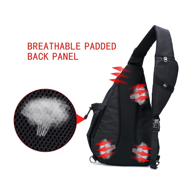 TurnWay Water-Proof Sling Backpack/Crossbody Bag/Shoulder Bag for Travel, Hiking, Cycling,