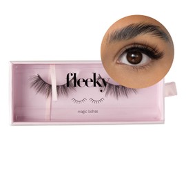 fleeky Magic Lashes - Vegan & Cruelty-Free Fake Lashes for Your Perfect Look on Fleek, Artificial Eyelashes for Gluing Made of Synthetic Hair (Just Lashes, Babe)