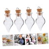 ORFOFE 30pcs Water Drop Shaped DIY Wishing Bottles with Cork