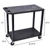 Luxor - 32" x 18" Cart - Two Flat Shelves