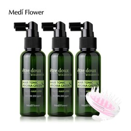 Aroma Green Hair Tonic 100ml x 3 + Scalp Massager / 아로마 그린 헤어토닉 100mlx3+두피마사지기