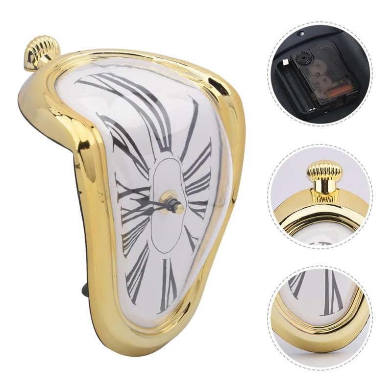 Petilleur Creative Dali Watch Melting Clock Surrealistic Table Shelf Desk
