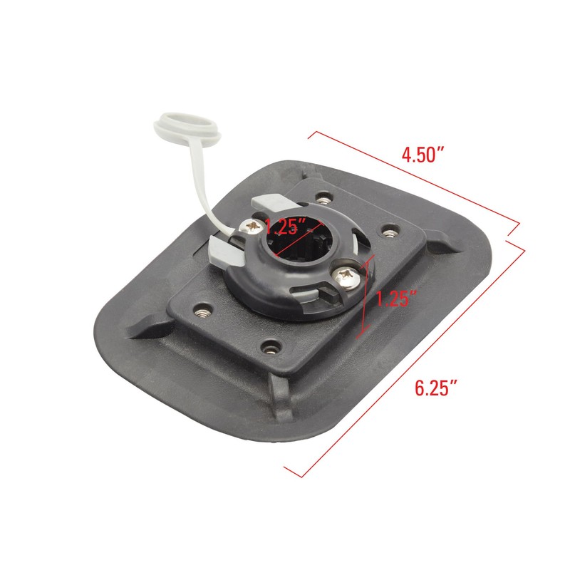 Extreme Max 3006.8607 Easy-Install Universal Mounting Bracket for Rod Holders
