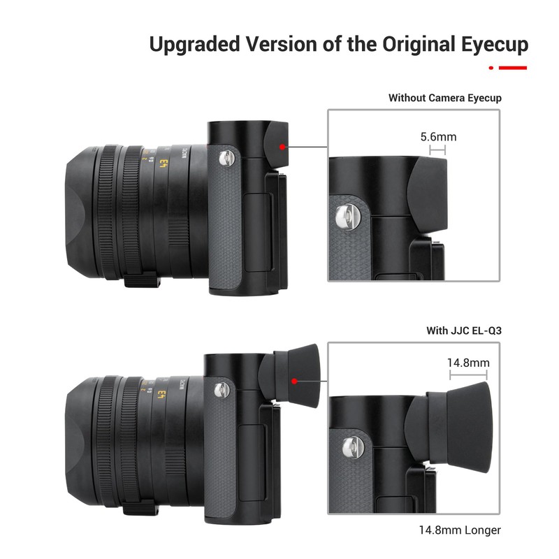 Extended Q3 43 Eyecup Eyepiece, Soft Silicon Camera Eye Cup