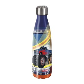 Step by Step Monster Truck Cody Insulated Stainless Steel Drinking Bottle, Blue Red, Carbonated Drinks, Leak-Proof, Screw Cap, 100% Recyclable, School & Leisure, 0.5 Litre, Stainless Steel