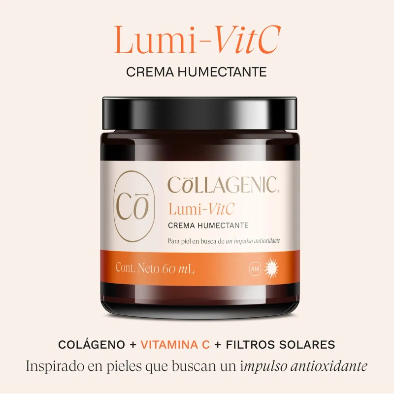 Crema Facial Aclarante Vitamina Colágeno Filtros Solares 60ml Collagenic