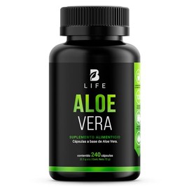 Extracto de Aloe Vera de 240 Cápsulas de Gel 600 mg por porción. Ingredientes naturales. Aloe Vera B Life.