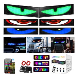 2 Piezas De Pantalla Led Con Luz Devil Eyes (12x59.5cm)