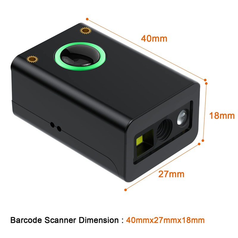 1D/2D Embedded USB Wired Smallest Barcode Scanner, Plug and Play,Scanning