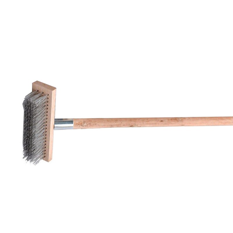 Heavy Duty Rough Surface Floor Brush, Stainless Steel Wire Deck
