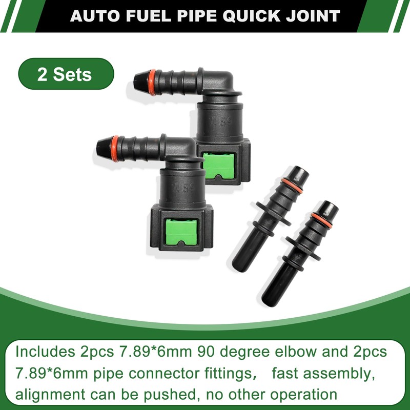 Japtend Fuel Line Quick Connect Fittings, 2 Sets Fuel Line