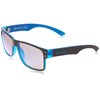 Southpole Men's 5003sp Oxbl Non-Polarized Iridium Rectangular Sunglasses, Black/Blue, 58