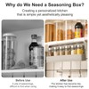 Cimvidi Spice Rack with 6 Spice Jars, Spice Rack with