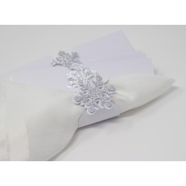 All About Details™ Snowflakes Napkin Holders (Silver)
