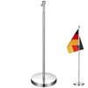 Kisangel Telescopic Flag Holder Made of Stainless Steel Robust Table