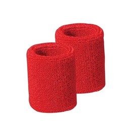 Artec 18155 Fluffy Terry Cloth Wristband, Red, Sports Festivals, Recitals, Support Team, Dance, Costume, Cosplay