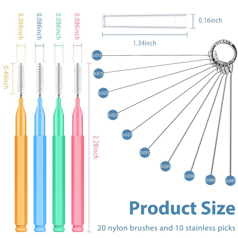 Lumkew Multiszie Shower Head Cleaner Tool, Shower Head Cleaning Brush