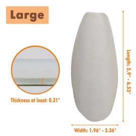 5.9"-6.53" Large Bird Cuttlebone for Parakeets, Cuddle Bone with Plastic Holder, Cuttlefish Bone for Sharp Beaks, Natural Birds Calcium Suitable for Parrots Cockatiels Budgie, 2pcs