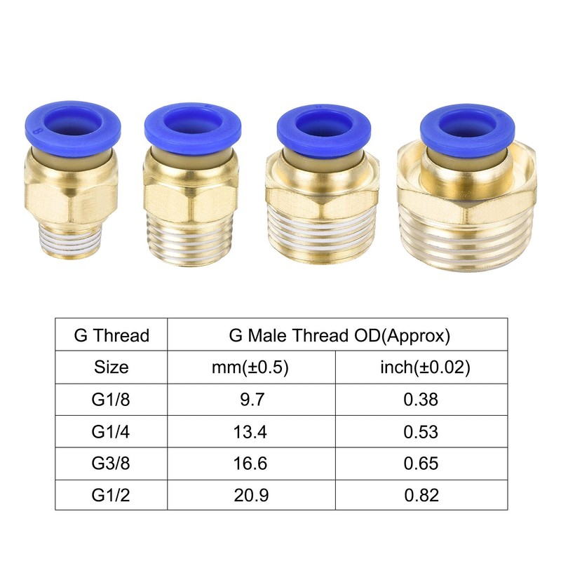 sourcing map Pneumatic 8mm OD Polyurethane PU Air Hose Tubing